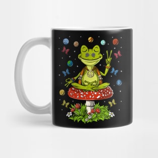 Mushroom Frog Meditation Mug